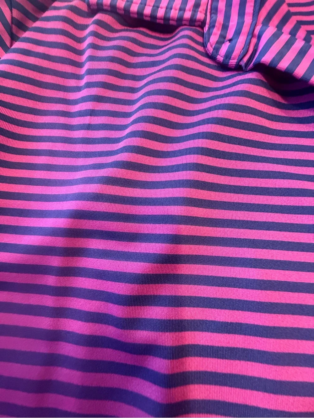 RALPH LAUREN XMen's Pink & Purple Striped Polo Shirt! L
